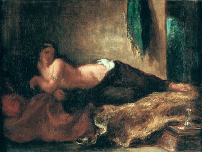 Odalisque - Ferdinand Victor Eugene Delacroix